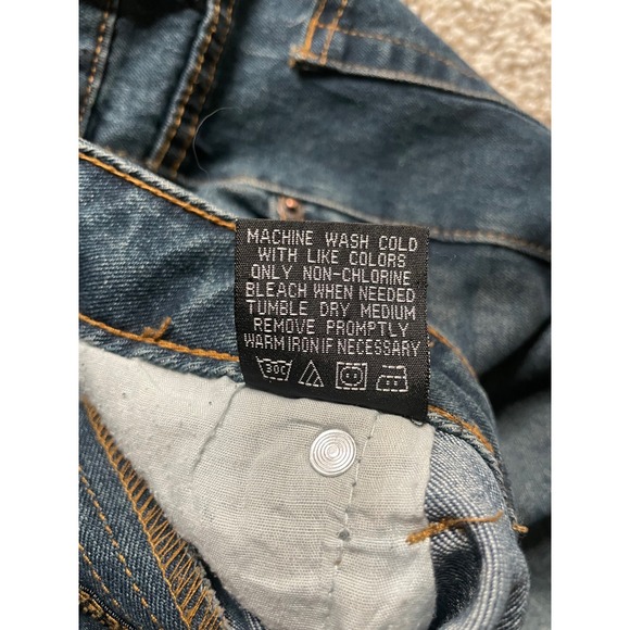 WXYZ Nomad Slim Fit Blue Wash Denim Jeans Mens W38 L32 Cotton Blend - Picture 6 of 9